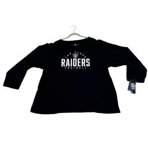 NWT Fanatics Women’s Las Vegas Raiders Black Long Sleeve T-Shirt Size 4X